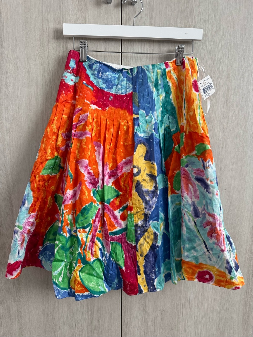 Ralph Lauren vintage Multicolor Floral Circle Skirt NEW